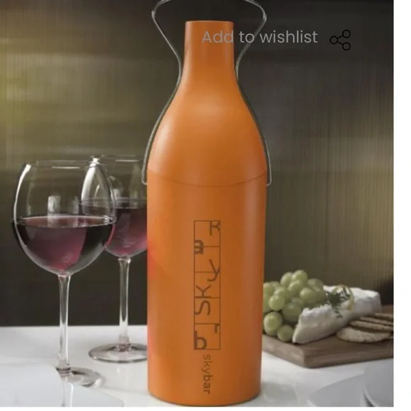 Skybar orange insulated bottle holder