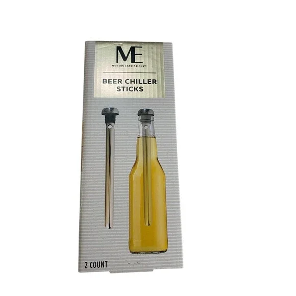 Modern Expressions Beer Chiller Sticks New Set Of 2