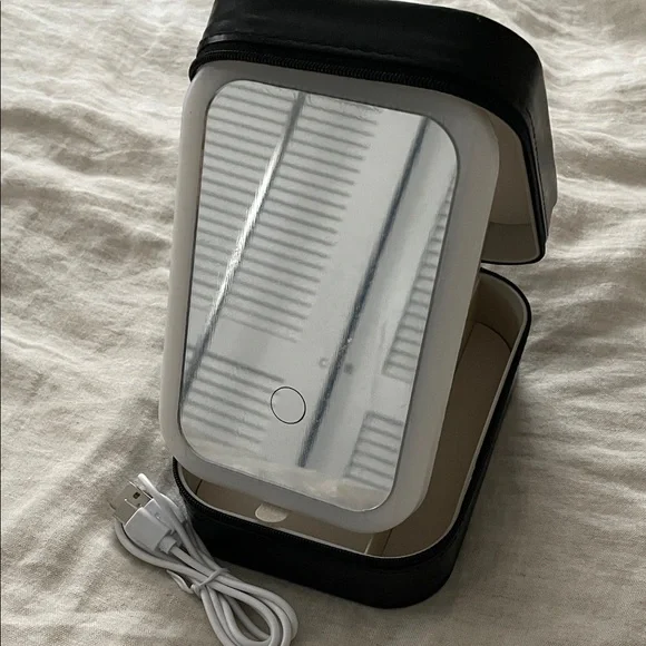 Travel Cosmetic Box with USB Charging Cable