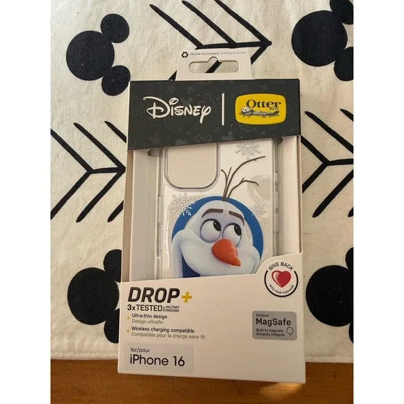 OtterBox Disney Frozen Olaf Snowman iPhone 16 MagSafe Clear Case NEW