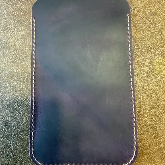 Premium Brown/Cordovan Leather Phone Case Sleeve
