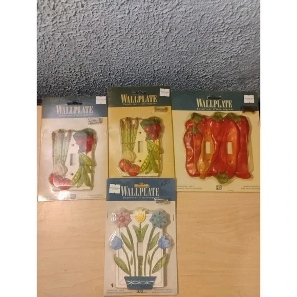 Figi New In Package Lot Of Vintage 2000/2001 Wall Switch Coverings Wallplate Y2k