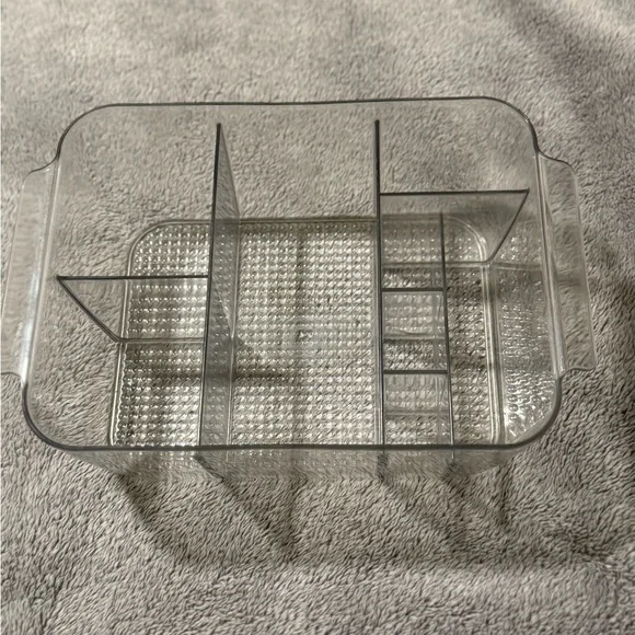 Clear Plastic Organizer with Dividers