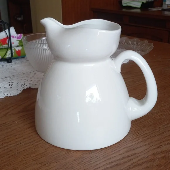 Crate&Barrel white pitcher