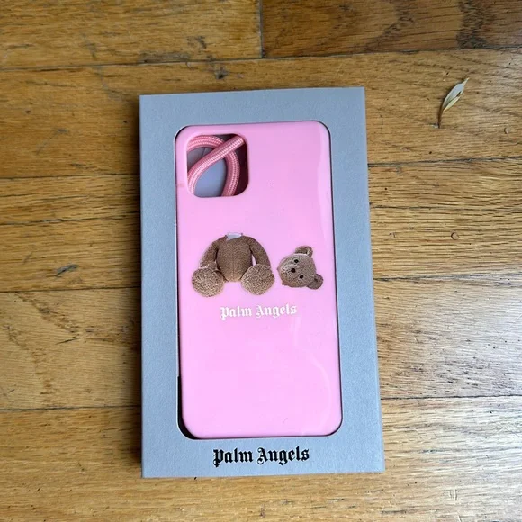 Palm Angels Iphone Case 12/12 Pro Pink Brown