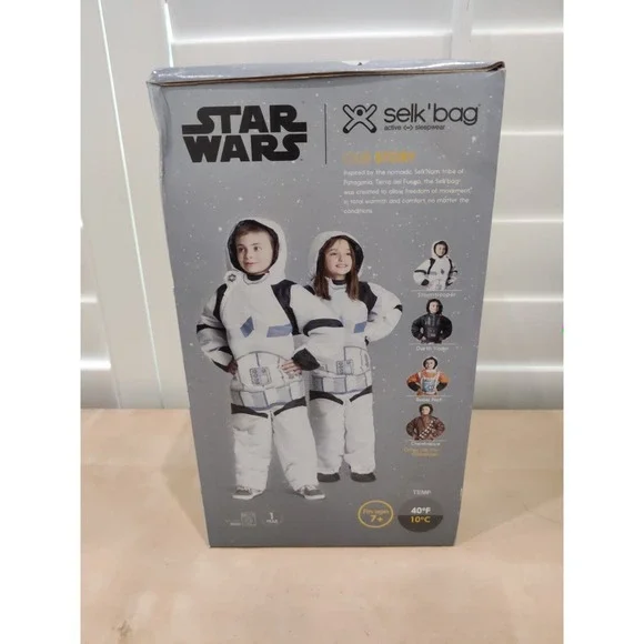 Selk'bag - Star Wars Kids Stormtrooper Sleeping Bag Size L Box & Bag HTF NEW