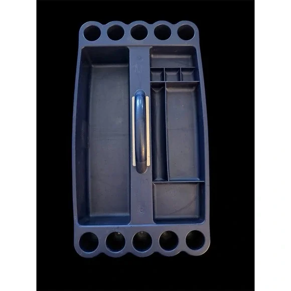 Vintage Cosmepak Makeup Cosmetic Organizer Caddy Tray Chic Purple Caboodle Large