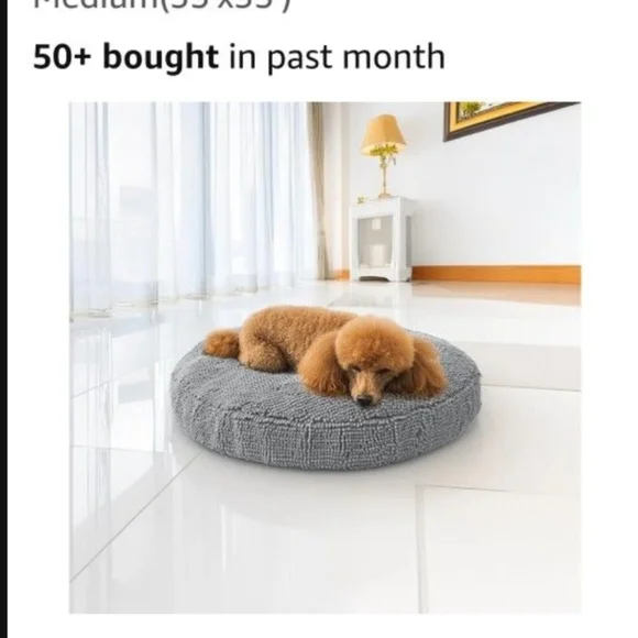 Luxury Gray Dog Bed