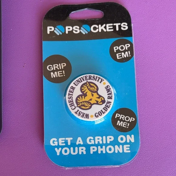PopSocket West Chester University Rams Purple & Yellow Grip