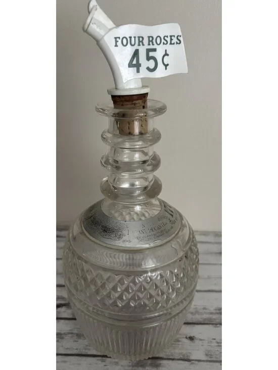 Beautiful Tiffany & Co. Seagrams 1776 Vintage Crystal Decanter