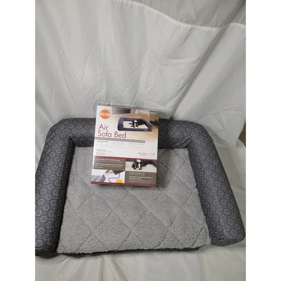 K&H Pet Products Air Sofa Inflatable Dog Bed Lightweight Air Mattress Pet Bed...