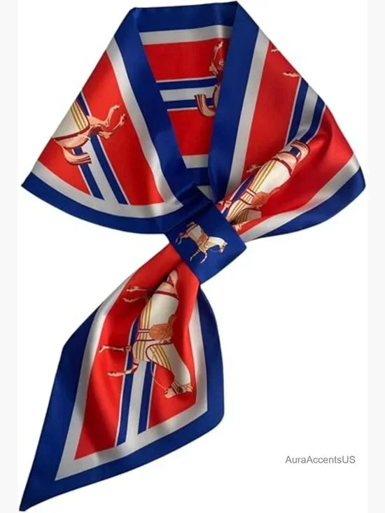 Luxury Silk Scarf for Women - Elegant Satin Versatile Neck Scarf