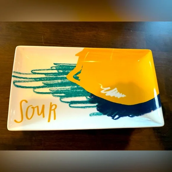 CRATE & BARREL “sour” platter