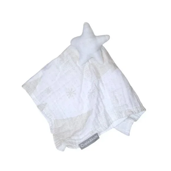 Crate & Barrel Kids Christmas Star Tree Lovey Security Blanket 15