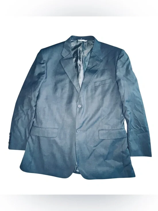 Valentino Men's Gray Two-Button Sport Coat Blazer