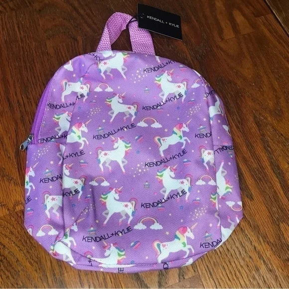 Kendal & Kylie Purple Unicorn Mini‎ Backpack. NWT