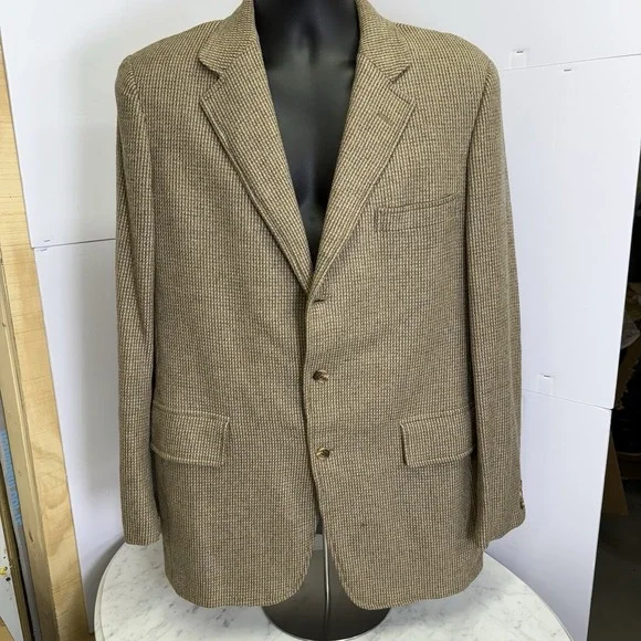 Cashmere‎ South Wick Mens Sport Coat-42T Golden Brown Indiana Jones Professor