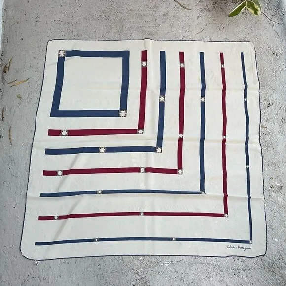Vintage Ferragamo silk scarf