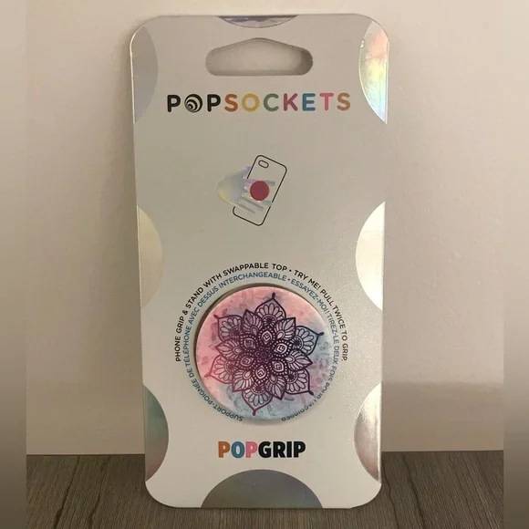 PopSocket Pink Purple Mandala PopGrip Cover