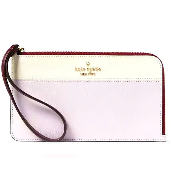 NWT ♠️💜Kate Spade ♠️💜 Lucy Medium L-Zip Wristlet