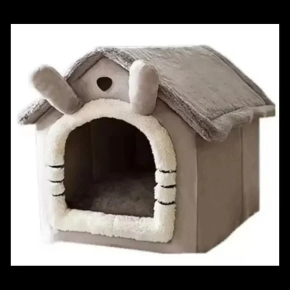 dog bed new in package foldable dog house fluffy igloo dog house