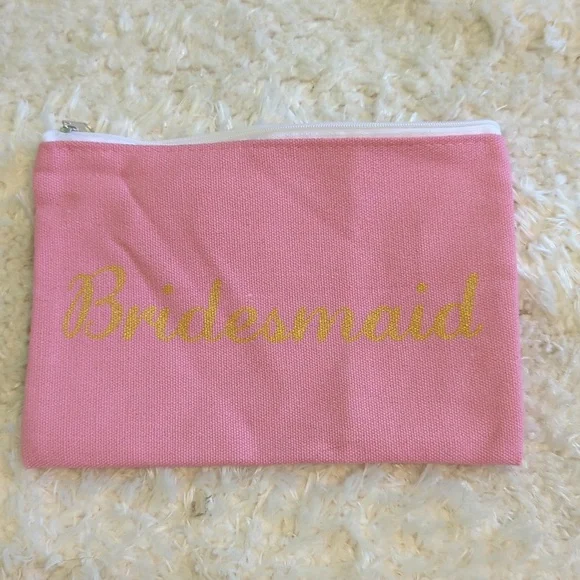 Bridesmaid Gift - Toiletry Bag Cosmetic Makeup Tote - Wedding