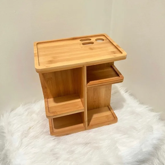 Wooden Bamboo Cosmetics Organizer