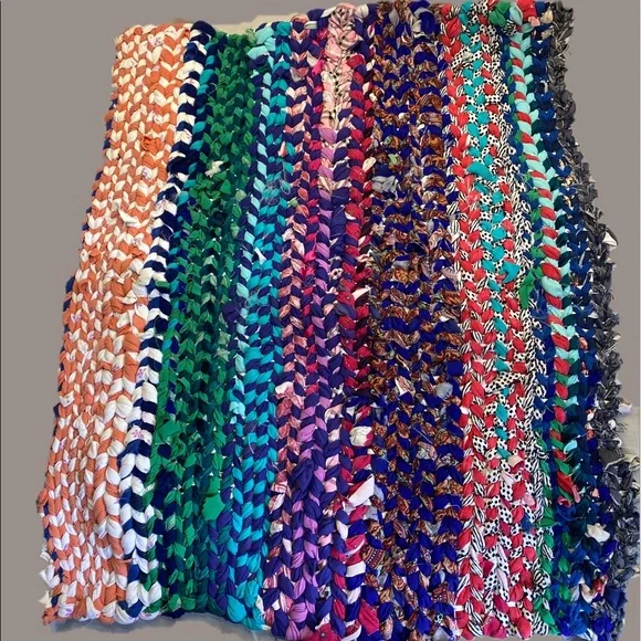 Handcrafted Rag Rug Pet Bed