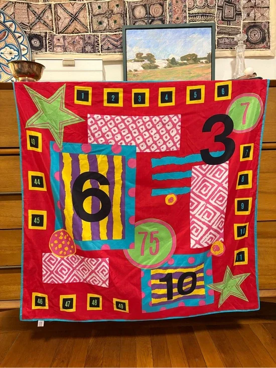 Vintage Echo silk cotton scarf