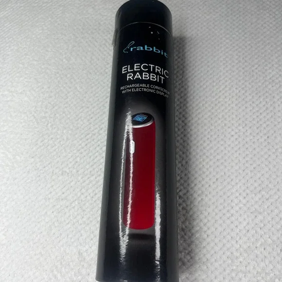 Rabbit Electric Rechargeable‎ Corkscrew Wine Opener with Electronic Display