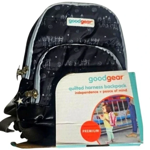NWT Good Gear Quilted Harness Backpack for Toddlers Independence Peace of‎ Mind