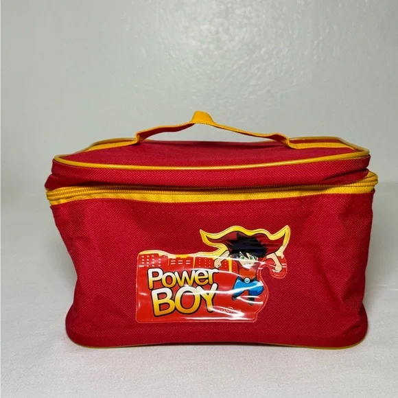 Stanhome Canvas Travel Kit Bag Kids’ toiletry bag red & yellow zipper and strap