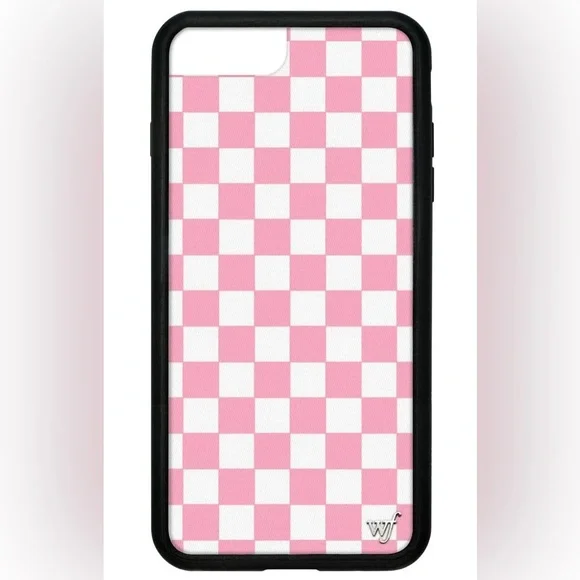 Wildflower iPhone Plus Case 6+ 7+ 8+ (Limited Edition) Pink Checks Plus