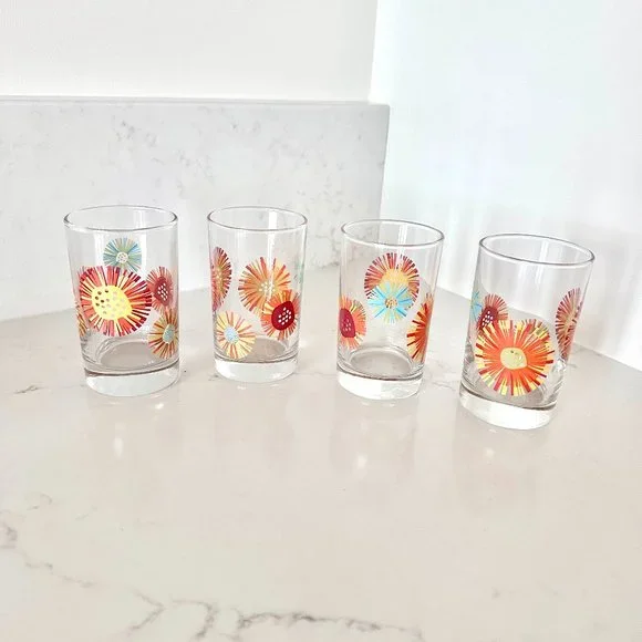 Crate & Barrel Juice Glasses set of 4