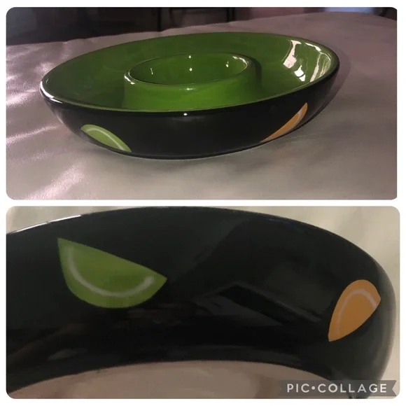 CRATE&BARREL 7” MARGARITA PREP DISH