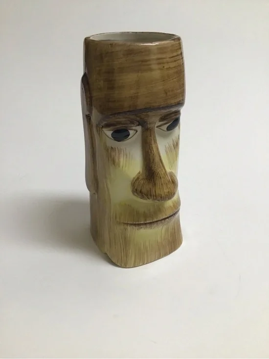 Kowloon Moai Tiki Mug Saugus Mass Resturant Tiki Bar 6” Tall KGS 2018 Man Cave