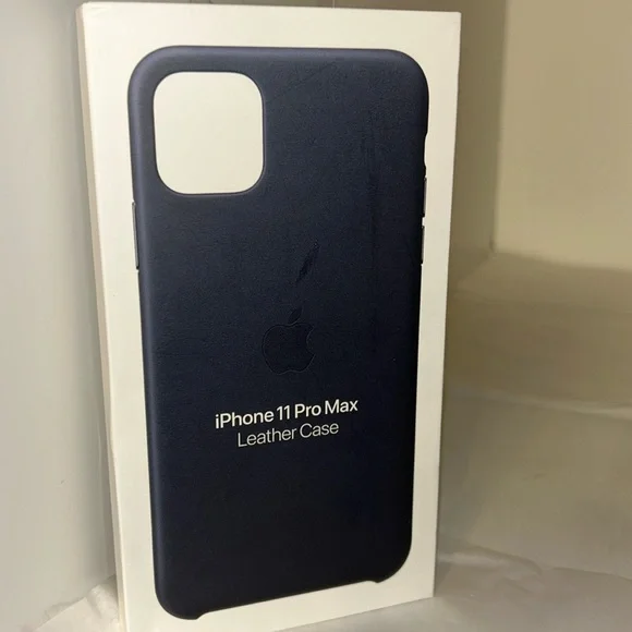 Genuine Apple Leather Case for iPhone 11 Pro Max - Midnight Blue NEW IN BOX