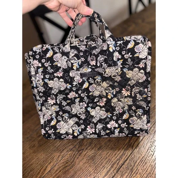 Vera Bradley Iconic Compact Hanging Organizer Holland Garden Makeup Travel Pouch