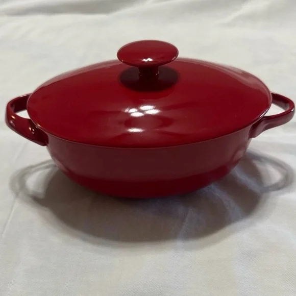 Crate&Barrel Cherry Red Casserole Dish