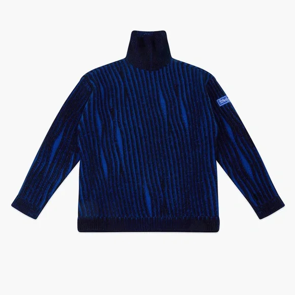 ADER ERROR Blue & Black Frank Turtleneck