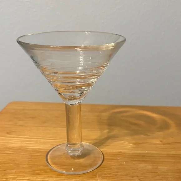 Crate&Barrel Clear Glass Cocktail Glass