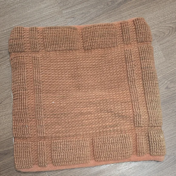 Crate & Barrel Neutral Textured Pillow Cover.