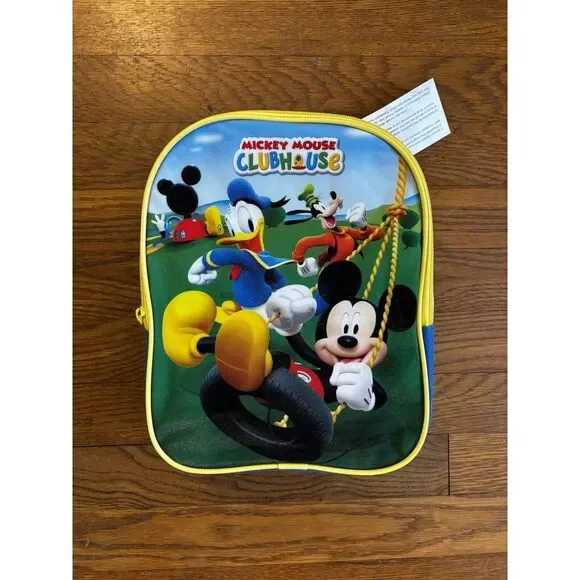 NWT Disney Mickey Mouse Club House‎ Kids Toddler Backpack Preschool Donald Goofy