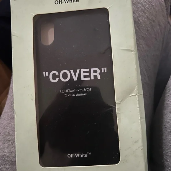 Off-White Black 'COVER' Phone Case