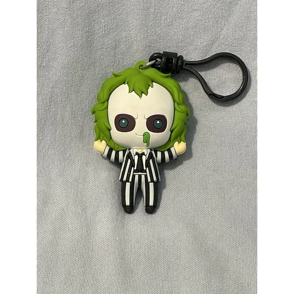 NEW Monogram Mystery BEETLEJUICE 2 3D Figural Foam Collectible Keychain Bag Tag