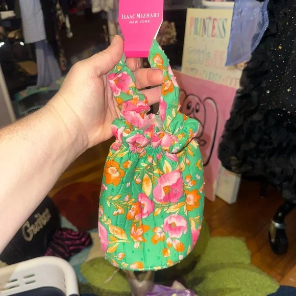 Isaac Mizrahi Kids Green Floral Bag