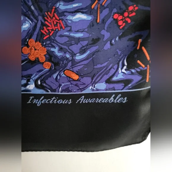 100% silk scarf, Infectous Awareables