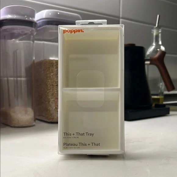 Poppin Softie This + That 2-Compartment Silicone Accessory Tray