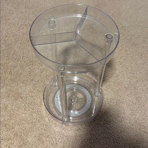 Clear Acrylic Rotating Organizer