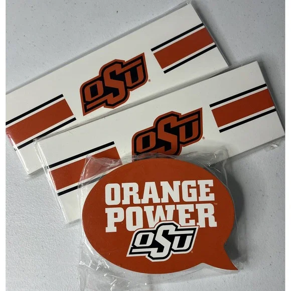 Oklahoma State Cowboys University Decor Plate‎ 3pcs